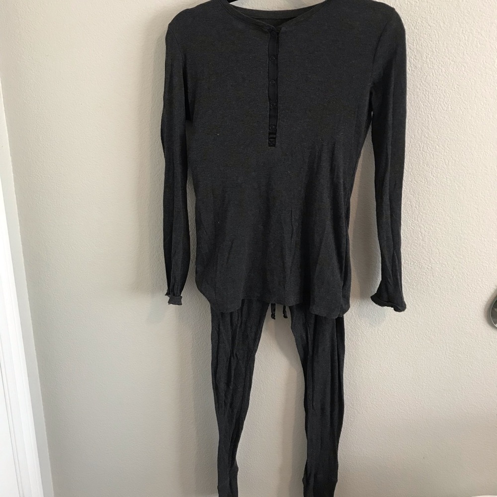 Charcoal Grey Gap Pajama Set